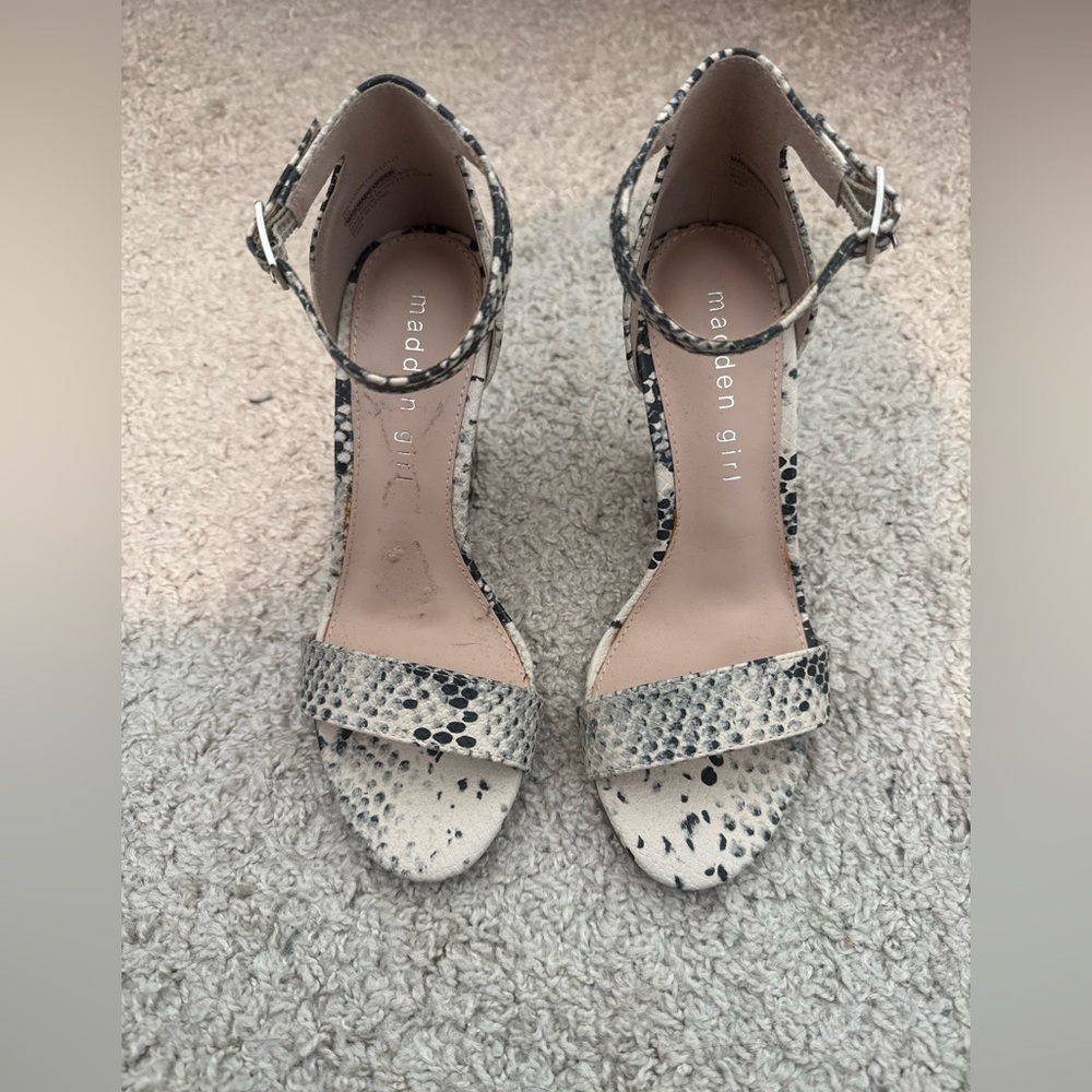 Madden Girl Snakeskin Patterned Small Wedges